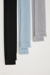 METAL SQUARE NECK scarf T (BK)