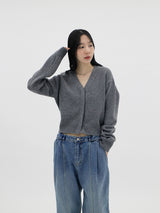 グランドVネックウールカーディガン / Grand V-neck wool cardigan (8color)