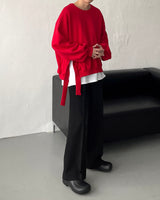 サイドスリットスウェットシャツ / NB Side slit sweatshirt (2 colors)