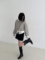 フラットミニスカート/Flat mini skirt (4color)