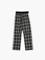 CHECK TRACK PANTS - BLACK/WHITE (4623312257142)