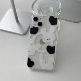 [Bead]ブラックビッグモチラビットMagsafeフォーンケース スマホグリップセット