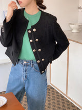 [SHOPPERMADE]タッチダブルツイードジャケット(4color) (6677870346358)