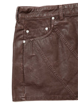 Pigment Vintage Vegan Leather SKIRT (BR)