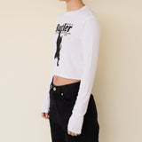 キャットバトラークロップ長袖Tシャツ