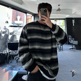 uring stripe angora round knit
