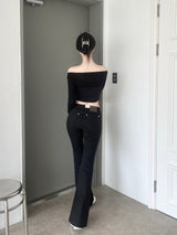 912. ツーウェイオフコルセットTシャツ / 912. two-way off corset T (3color)
