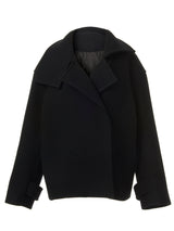 ハイネックハーフコート / HIGHNECK HALF COAT_BLACK