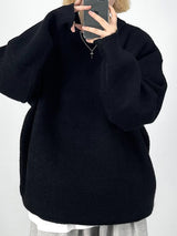 ウールニットスウェットシャツ/wool knit sweatshirt