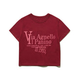 パニーノクロップTシャツ/PANINO CROP TEE [BURGUNDY]