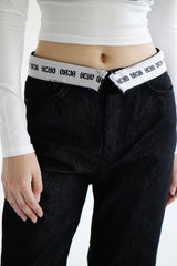 オビオープンデニムパンツ / no.7710 Obi Open Denim Pants