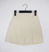 フラットミニスカート/Flat mini skirt (4color)