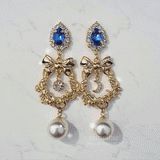 Royal Blue Garden Earring