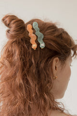 Wavy marble hairpin (2colors)