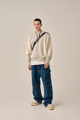 REVERSE PATTERN SWEATSHIRT-GRAY