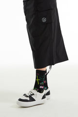 ウィティーバニープラネットソックス / WITTY BUNNY PLANET SOCKS [BLACK]