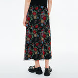 サマーメッシュスウェットスカート / Summer Mesh Sweat Skirt [Black Rose]