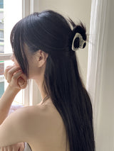 シャアシルバーメタルヘアトングピン