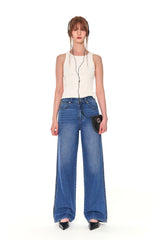 BASIC WIDE DENIM PANTS (BLUE)