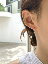 [92.5silver] essential cubic piercing (2sizes)