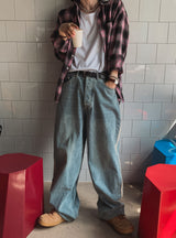 スプレッドボールドチェックシャツ (3 color)