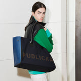 BIG SHOPPER BAG, NAVY (6632613511286)