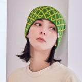 VA Patterned Jacquard Beanie / Green