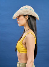 Crochet Cowboy Hat (ivory)
