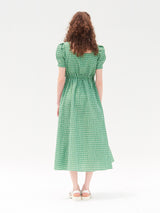 JOLIE PUFF SLEEVES ONEPIECE_GREEN (6580888830070)