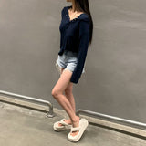チャランスナップリブTシャツ