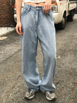 Wander brushed denim pants