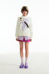 ウィティーバニープラネットエクスプローラースウェットシャツ／WITTY BUNNY PLANET EXPLORER SWEATSHIRT V1 [IVORY]