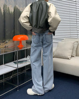 ソルトライトワイドデニムパンツ / SI Salt Light Blue Long Wide Denim Pants (1 color)