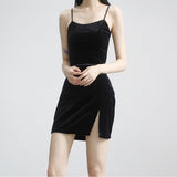 Osh velvet mini dress