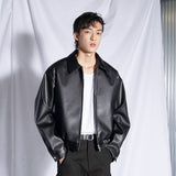 オーバーサイズバンディングレザージャケット / Oversized Banding Leather Jacket