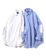 エルボーパッチオックスフォードシャツ/Elbow Patch Oxford Shirt S117 Sky Blue