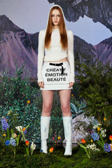 ディファインヒューマンディタッチャブルミニスカート / Define Human Detachable Mini Skirt WHITE