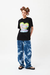 ウィッティバニートムボーイグラフィックTシャツ / WITTY BUNNY TOMBOY GRAPHIC T-SHIRT [BLACK]
