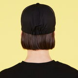Stud Logo Nylon Newsboy Ball Cap Black