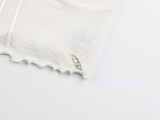 lace top warmer set - ivory