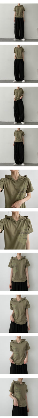 ローリーフードショートスリーブTシャツ / Roly Hood Short Sleeve Tee