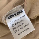 SK8ER ROCK LONG SLEEVE T-SHIRT BEIGE (6616265228406)