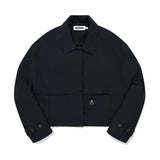 MONO CHERRY PADDING SHIRT [DARK NAVY]