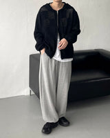 ノアール２wayフードジップアップ / Noir Two-Way Hood Zip-Up (4 colors)
