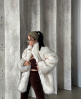 23FW ハニーフェイクファージャケットコート