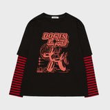 マジックバルーンドッグレイヤードロングスリーブTシャツ