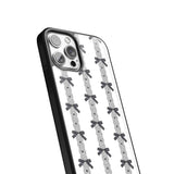 (epoxy) [Phone Case] ​​Ribbon Lace Ballet Core White