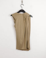 Cotyl Unfoot Wrap Shirring Draping Sleeveless Sleeveless