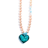 ミントハートグラスパールネックレス / MiNT HEART GLASS PEARL NECKLACE #98
