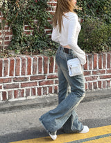 ウォッシングビンテージデニムブーツカットパンツ / Washing Vintage Denim Bootcut Pants